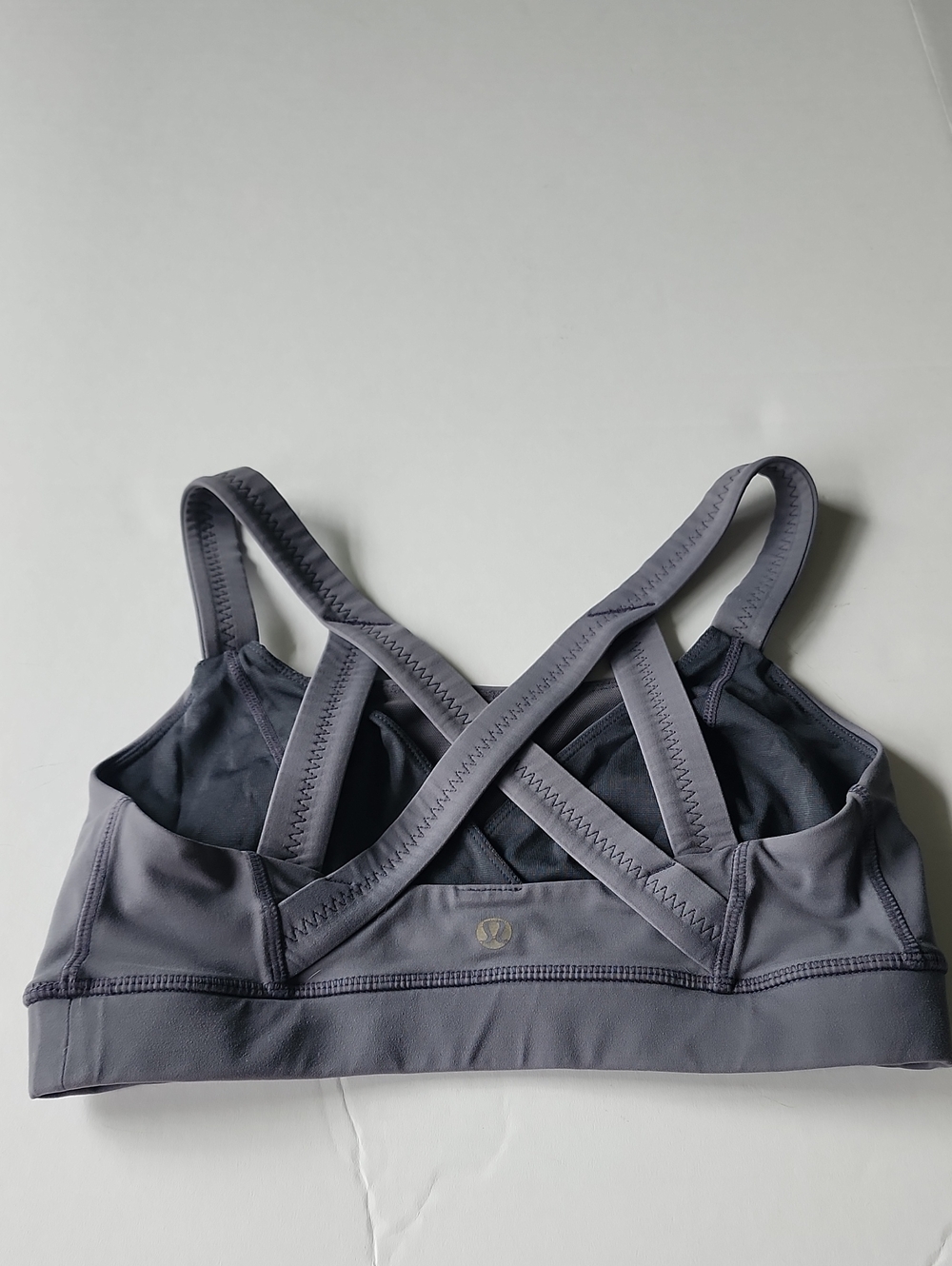lululemon athletica Women's Gray Strappy Sports Bra, Size 6 - Picture 2 of 7